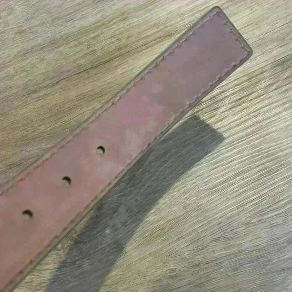 L.E.N Epsom Leather Belt - Apple - Picture 5 of 10